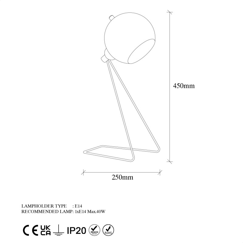 Opviq Table Lamp Mixed - 11495 Vintage