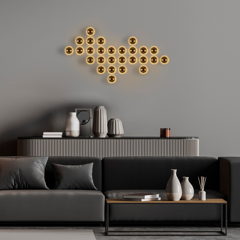Opviq Wall Lamp Fungal - 13360 Gold