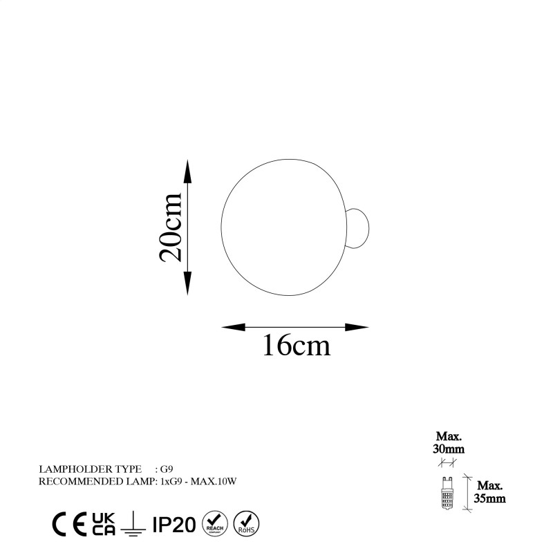 Wall Lamp Fungal - 13362 Gold