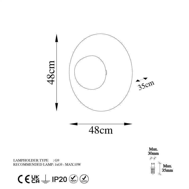 Wall Lamp Kurt - 13352 Copper