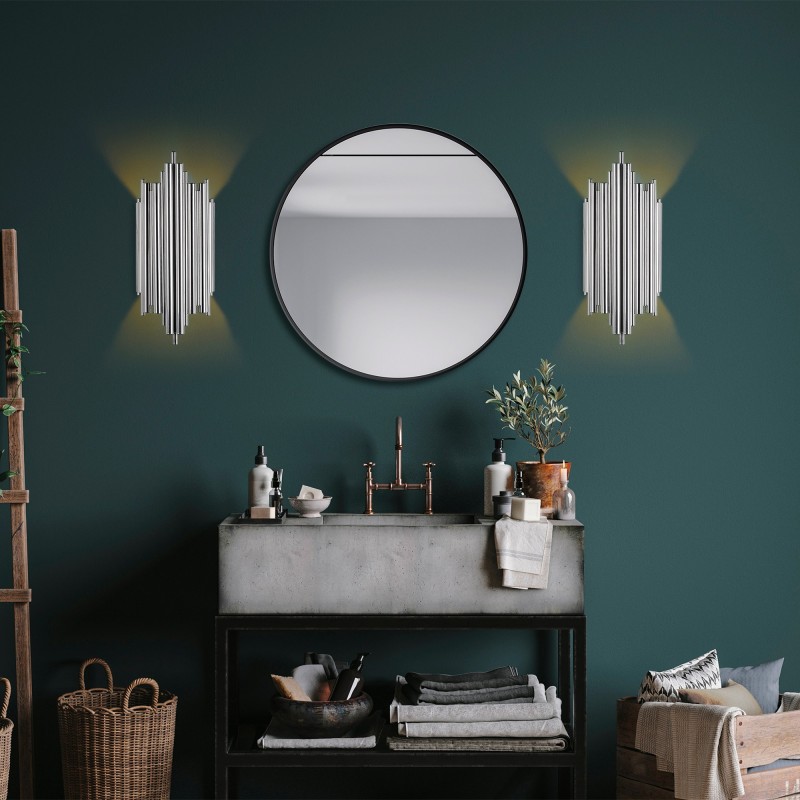 Opviq Wall Lamp Reis - 13342 Chrome