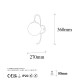 Wall Lamp Jewel - 10560 Shiny Gold Opviq Wall Lamp Jewel - 10560 Shiny Gold
