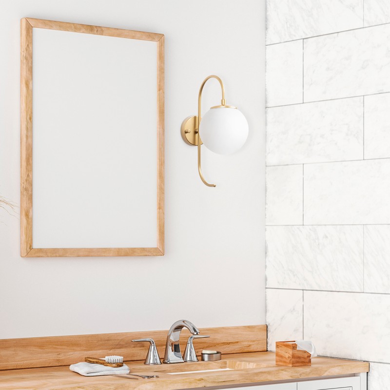 Opviq Wall Lamp Jewel - 10565 Shiny Gold