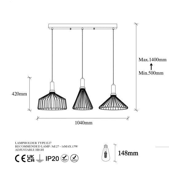 Chandelier Dear - 11220 Black
Antique Chandelier Dear - 11220 Black
Antique