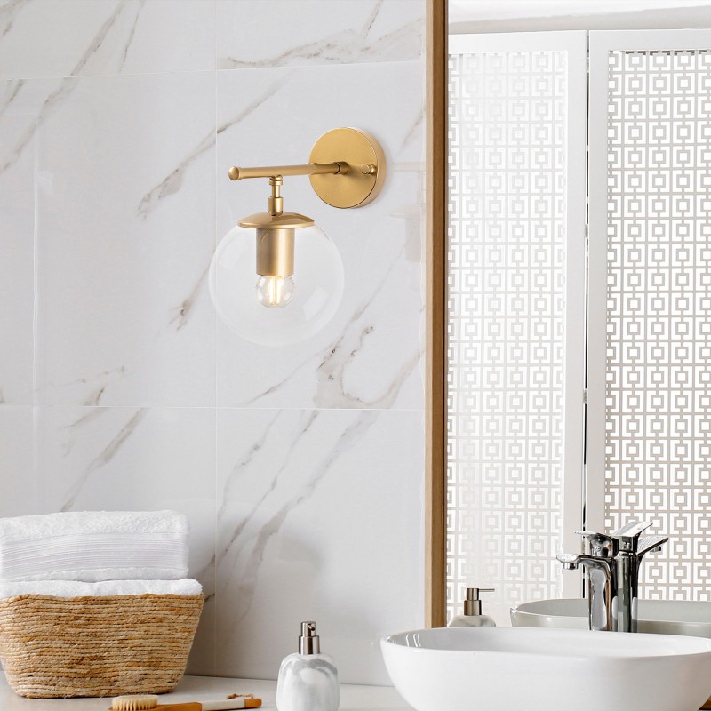 Opviq Wall Lamp Roe - 10720 Shiny Gold