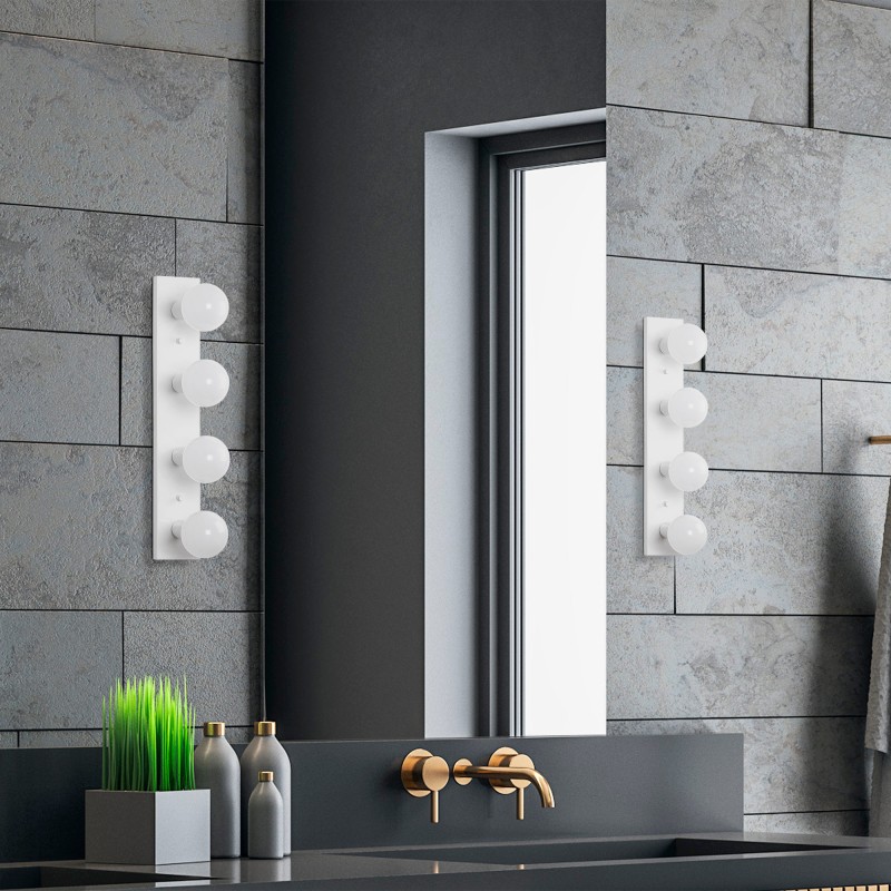 Wall Lamp Mirro - 12241 White