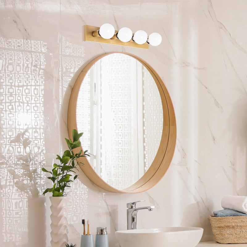 Wall Lamp Mirro - 12242 Gold