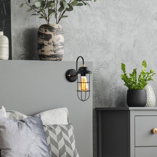 Wall Lamp Mahoni - 13205 Black
Gold Wall Lamp Mahoni - 13205 Black
Gold