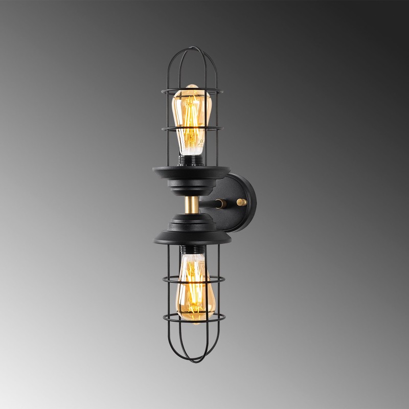 Wall Lamp Mahoni - 13207 Black
Gold