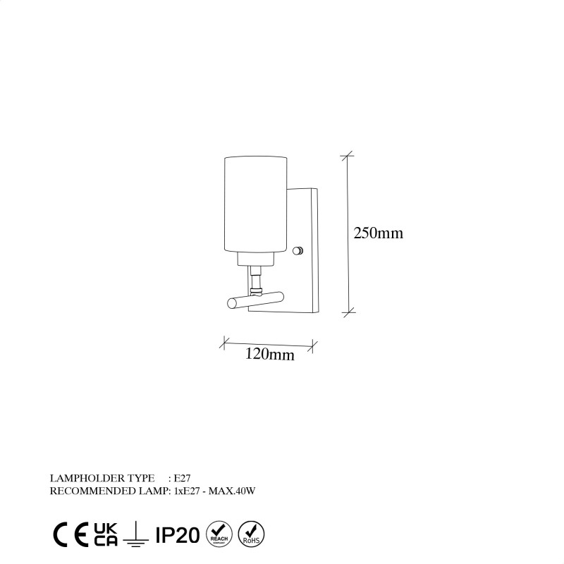 Wall Lamp Yensuk - 13120 Gold