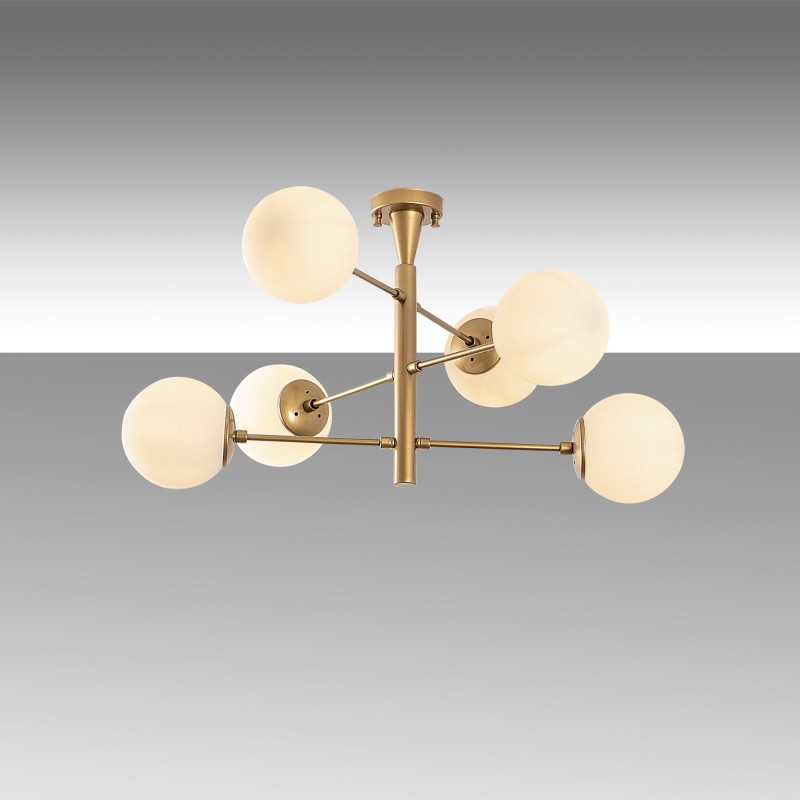 Opviq Chandelier Arge - 10173 Gold