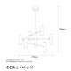 Chandelier Gharib - 13267 Gold Opviq Chandelier Gharib - 13267 Gold