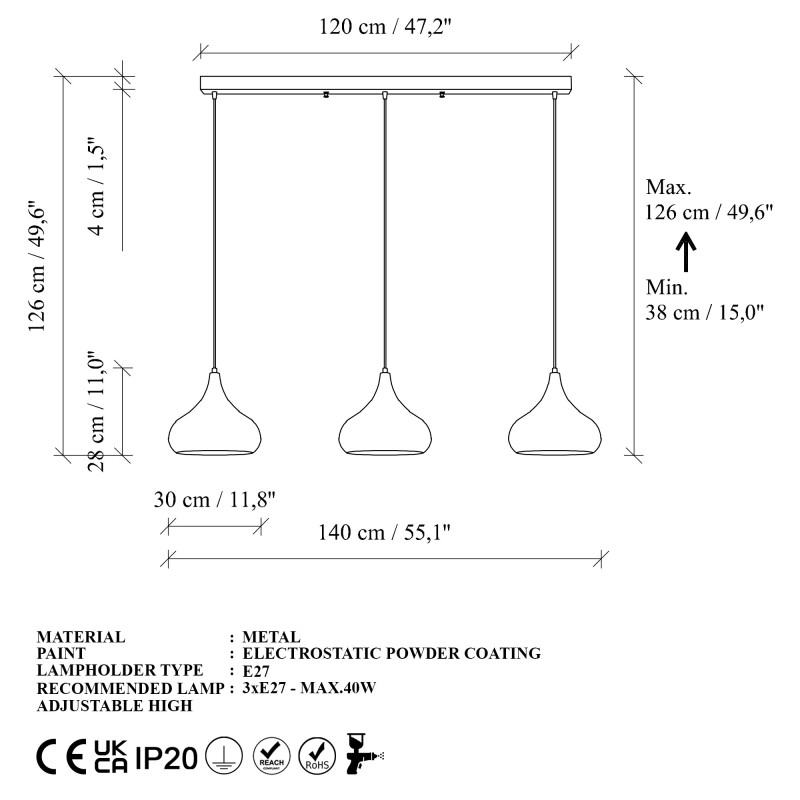 Chandelier Muba - 11554 Black