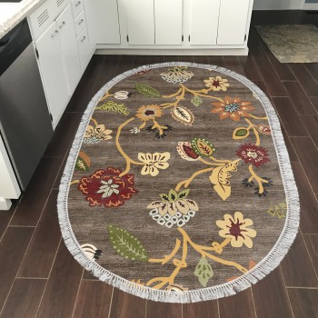 Carpet (160 x 230) Mu176 - Coffee (Oval) Coffee