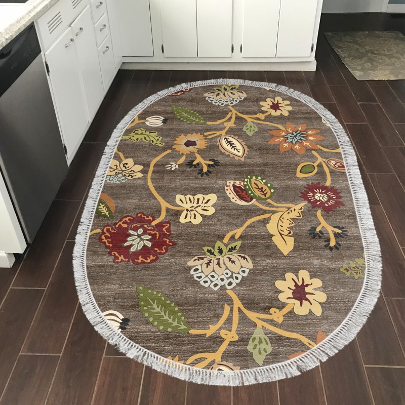 Carpet (160 x 230) Mu176 - Coffee (Oval) Coffee