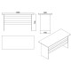 Study Desk Vo1-Ob Oak
Black