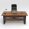 Hanah Home Study Desk Mn01-Ba Walnut