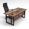 Hanah Home Study Desk Mn01-Ba Walnut