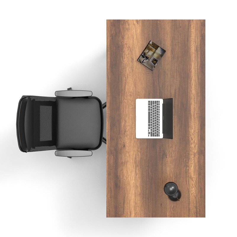 Hanah Home Study Desk Mn01-Ba Walnut