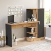 Hanah Home Study Desk Ct2-Ab Atlantic Pine
Black