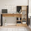 Hanah Home Study Desk Ct2-Ab Atlantic Pine
Black