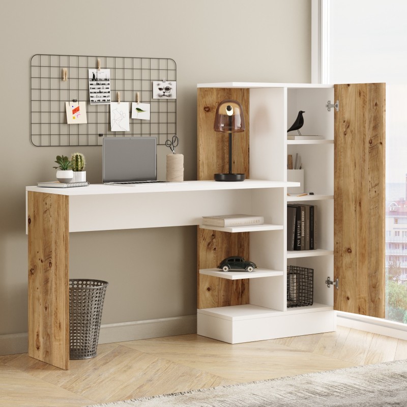 Hanah Home Study Desk Ct2-Aw Atlantic Pine
White