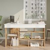 Hanah Home Study Desk Ct5-Aw Atlantic Pine
White