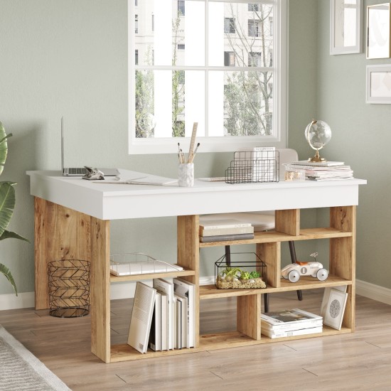 Hanah Home Study Desk Ct5-Aw Atlantic Pine
White