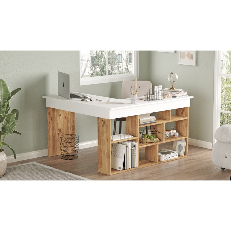 Hanah Home Study Desk Ct5-Aw Atlantic Pine
White