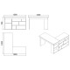Hanah Home Study Desk Ct5-Aw Atlantic Pine
White