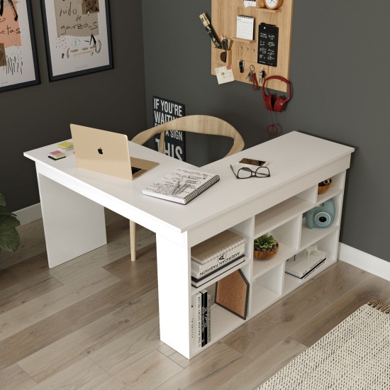 Hanah Home Study Desk Ct5-W White