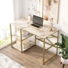 Hanah Home Study Desk Vg23-Ge White Marble
Gold