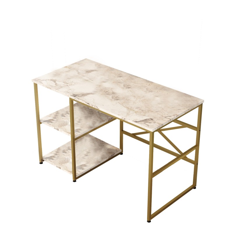 Hanah Home Study Desk Vg23-Ge White Marble
Gold