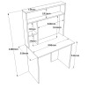 Hanah Home Study Desk Br2-Aw Atlantic Pine
White