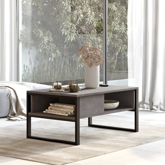 Coffee Table Ml34-Rg Silver Hanah Home Coffee Table Ml34-Rg Silver