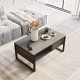 Coffee Table Ml34-Rg Silver Hanah Home Coffee Table Ml34-Rg Silver