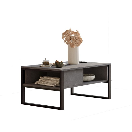 Coffee Table Ml34-Rg Silver Hanah Home Coffee Table Ml34-Rg Silver