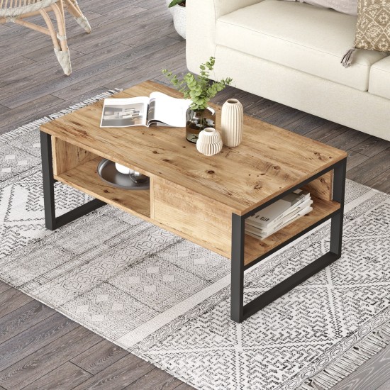 Coffee Table Ml34-A Atlantic Pine Hanah Home Coffee Table Ml34-A Atlantic Pine