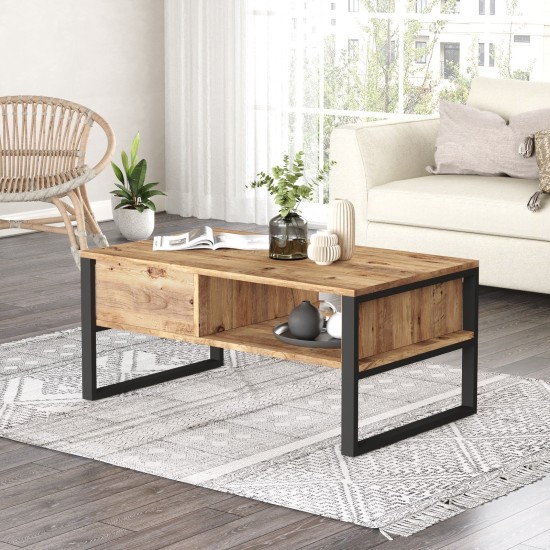 Coffee Table Ml34-A Atlantic Pine Hanah Home Coffee Table Ml34-A Atlantic Pine