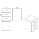 Hanah Home Drawer Vo3-Ba Walnut
Anthracite