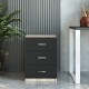 Hanah Home Drawer Vo3-Ob Oak
Black
