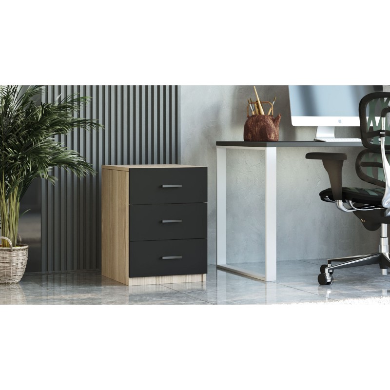 Hanah Home Drawer Vo3-Ob Oak
Black