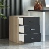 Hanah Home Drawer Vo3-Ob Oak
Black