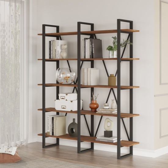 Bookshelf Mn05-Ba Walnut Hanah Home Bookshelf Mn05-Ba Walnut
