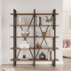 Bookshelf Mn05-Ba Walnut Hanah Home Bookshelf Mn05-Ba Walnut