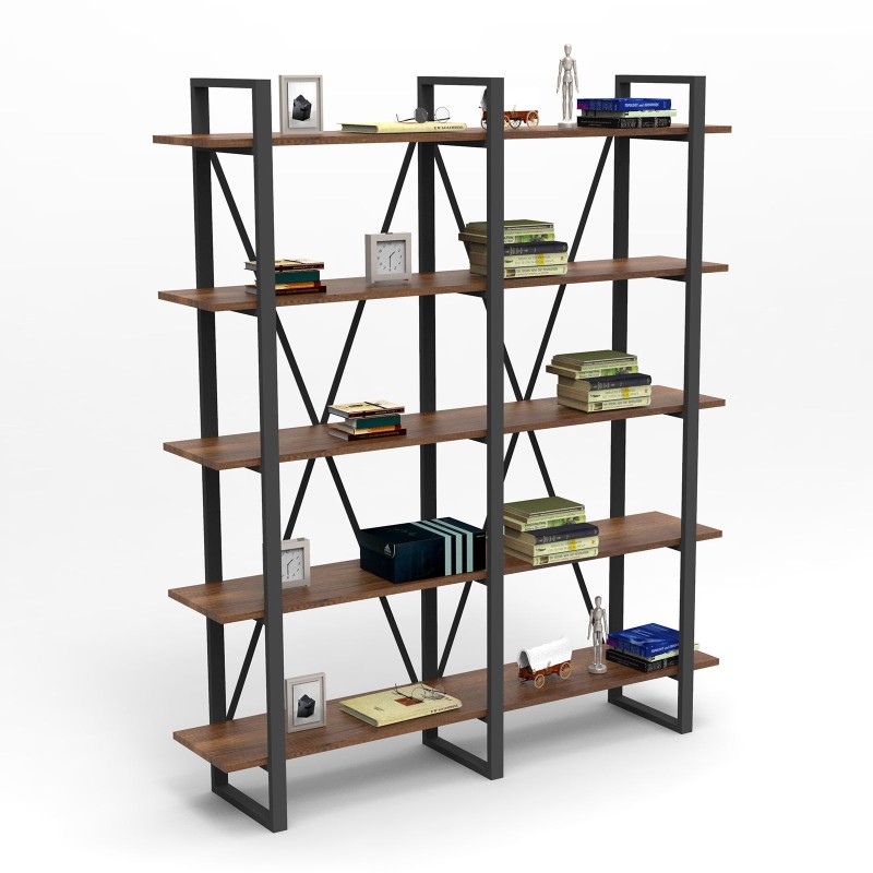 Hanah Home Bookshelf Mn05-Ba Walnut