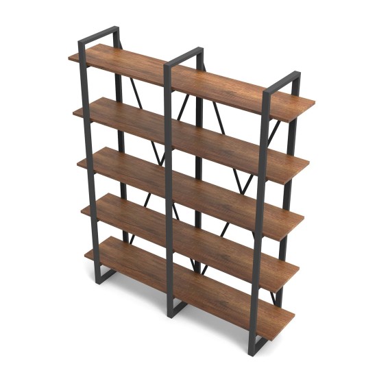 Bookshelf Mn05-Ba Walnut Hanah Home Bookshelf Mn05-Ba Walnut