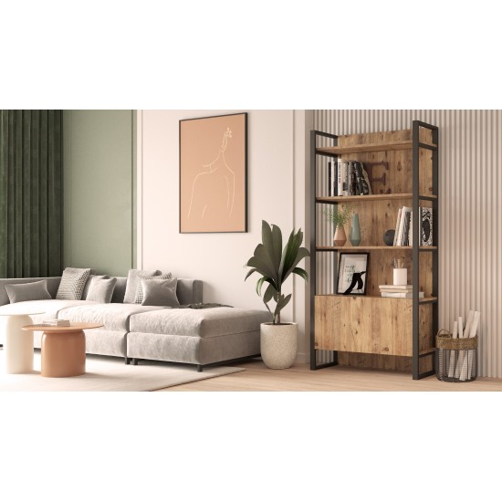 Bookshelf Ml6-A Atlantic Pine Hanah Home Bookshelf Ml6-A Atlantic Pine