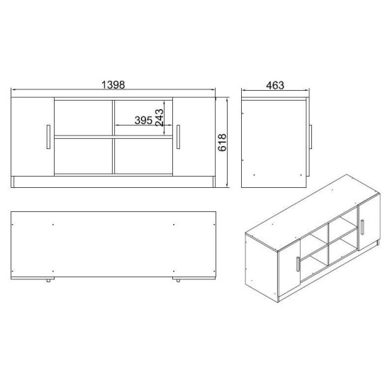 Multi Purpose Cabinet Vo6-Ba Walnut
Anthracite Multi Purpose Cabinet Vo6-Ba Walnut
Anthracite