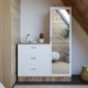 Hanah Home Multi Purpose Cabinet Cc6-Aw Atlantic Pine
White